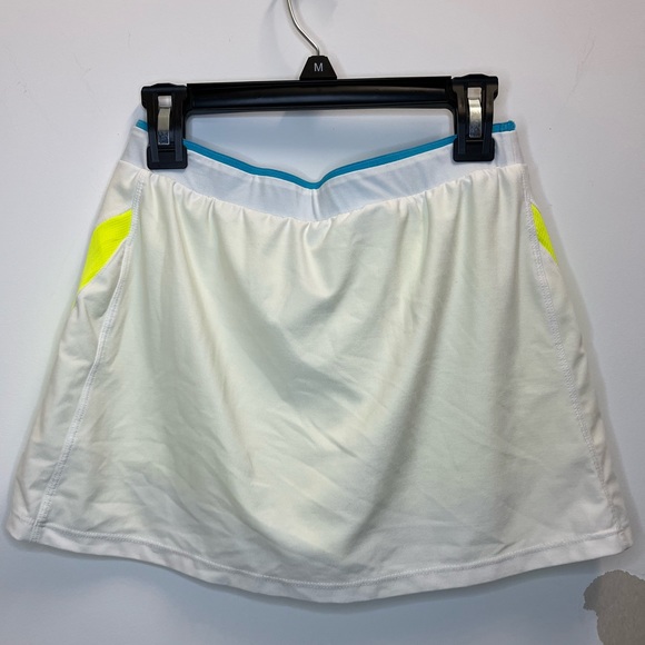 Champion Mini White Sports Skirt lined with Shorts Size Youth Large - Picture 3 of 6